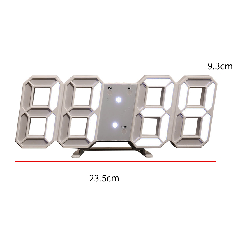 Nordic Electronic Clock Table Clocks Snooze Led Digital Wall Clocks Hanging Watch Calendar Thermometer Desktop Decorations