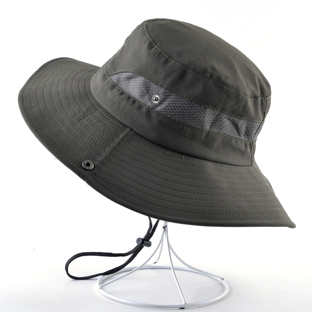 Anti-uv sol hatte til kvinder udendørs sport hat bred skygge fiskeri cap sommer vandring camping ben gorros unisex spand hætter mænd