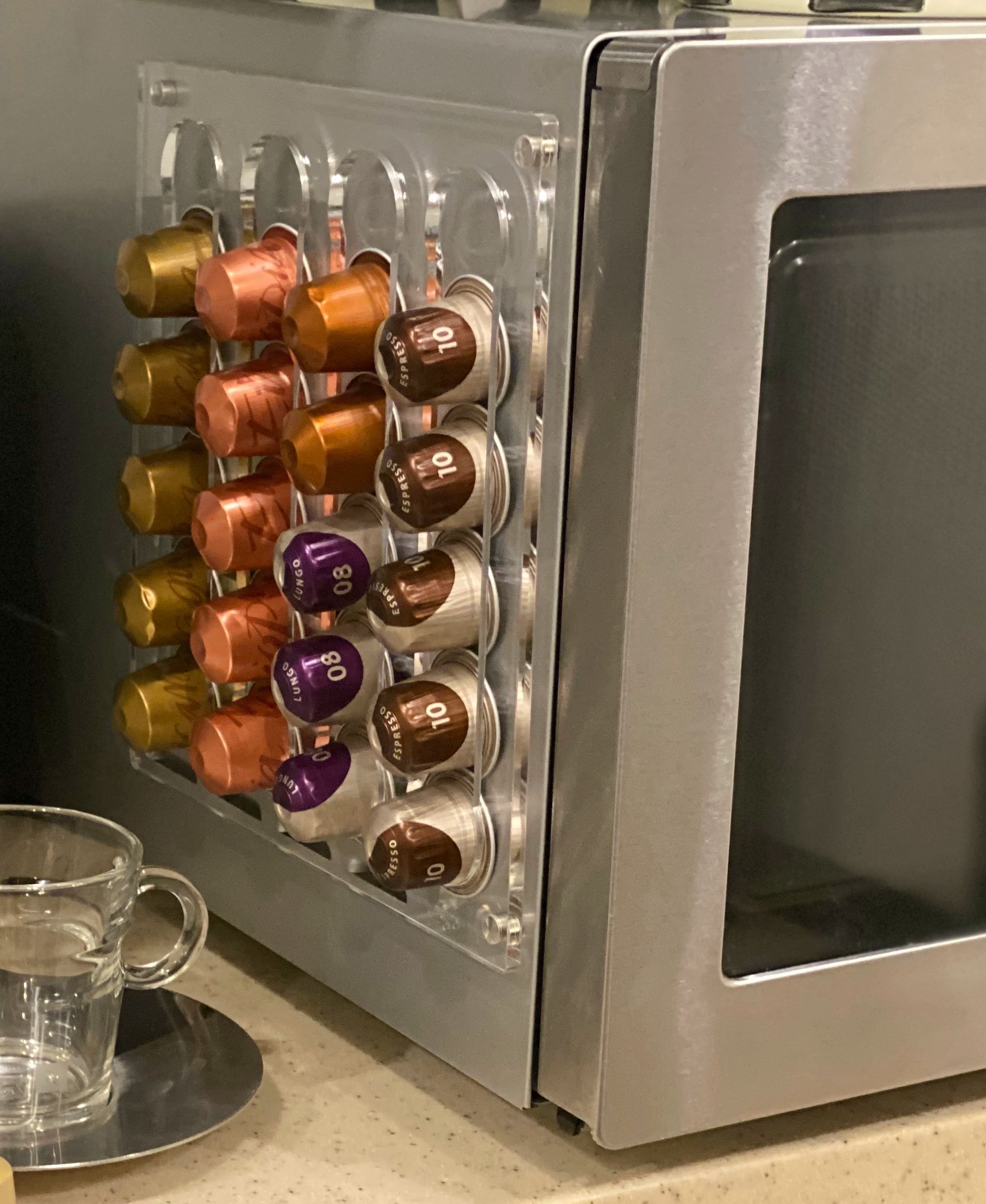 Nespresso -kahvikapseliteline / säilytyslaatikko dolce gusto kapseliteline / laatikon säilytyslaatikon pidinjalusta 360 kääntyvää