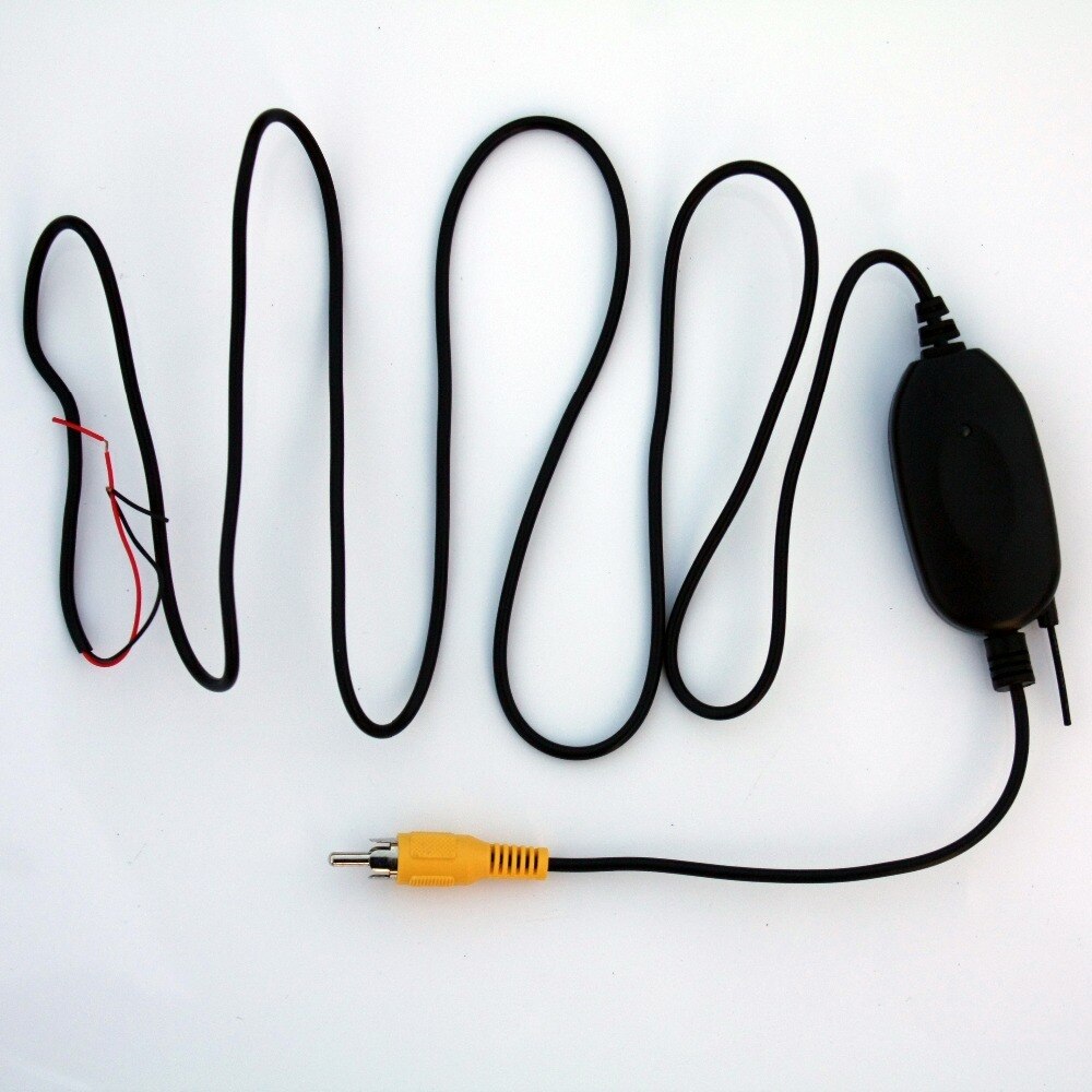 2.4ghz Wireless RCA Video Transmitter Receiver Kit for Car DVD Multimedia Monitor GPS Rear View CCD Reverse Backup Camera AV