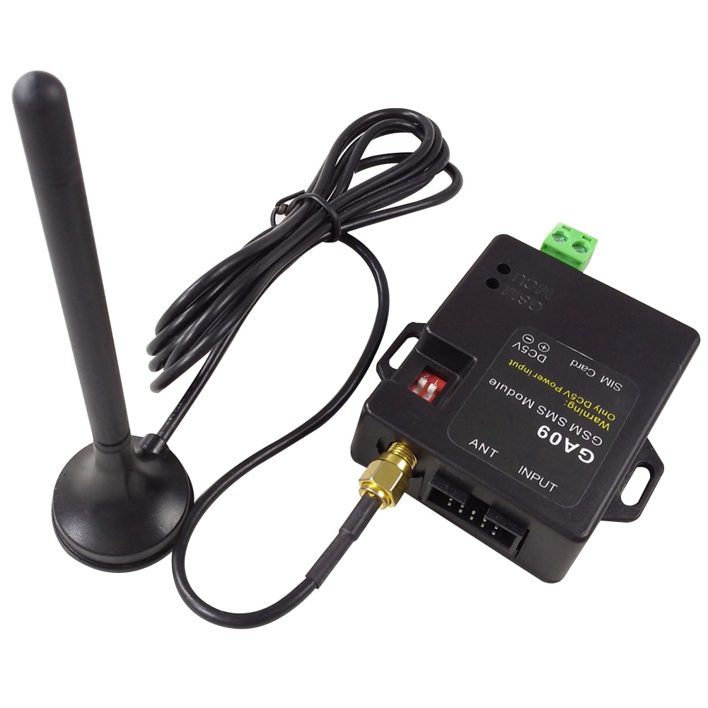 GA09 GSM alerta de 8 canales sensores de ventana SMS Mini alarma Universal inalámbrica llamada de seguridad del hogar puerta remota APP antena módulo