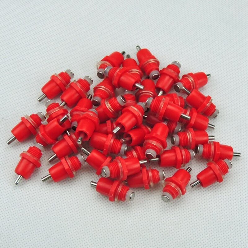 Bebedero de pezón para aves de corral, bebedero tipo resorte para aves con dispensador automático de agua, Boca de pollo, agua potable para aves, 50 Uds.