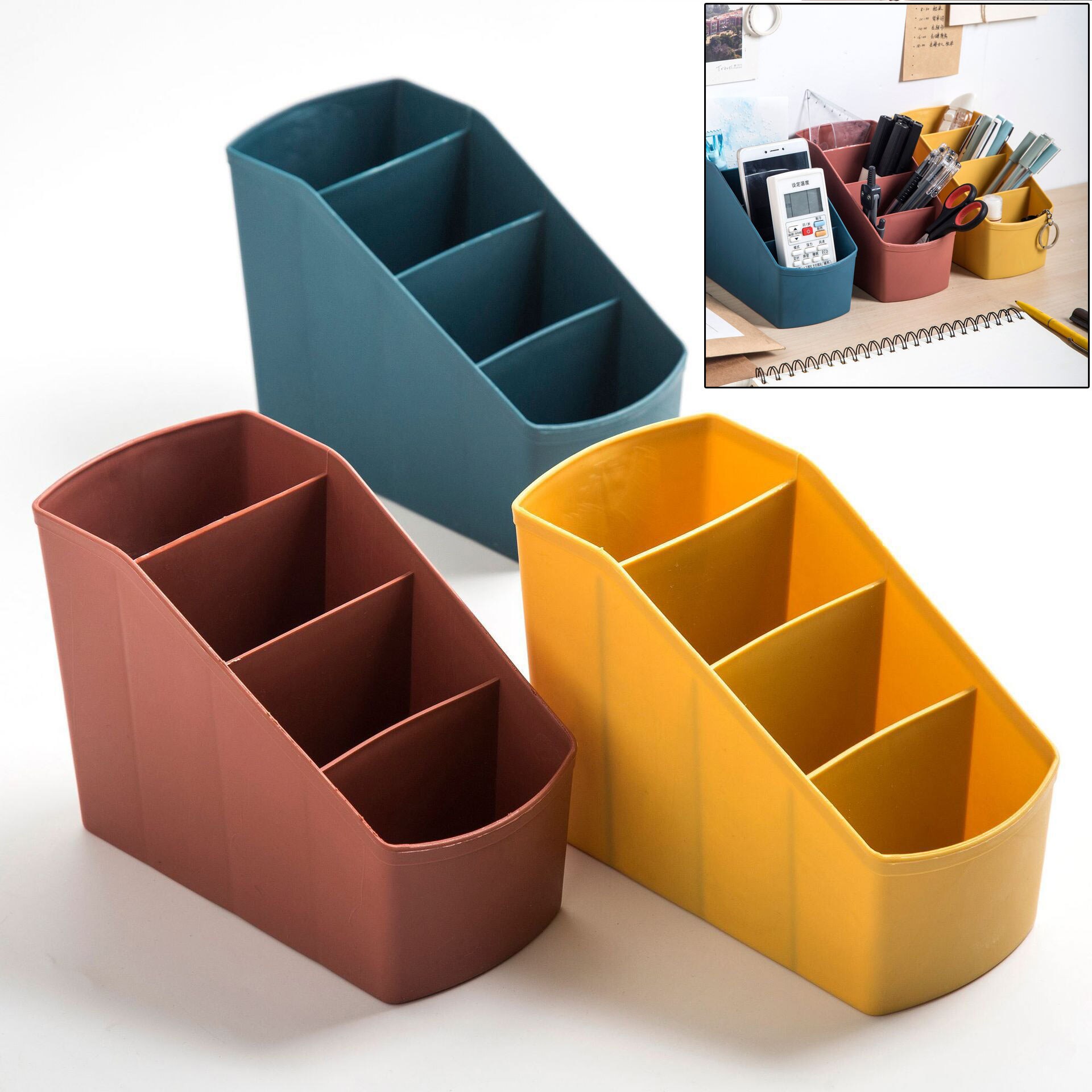 Home Storage Box Desktop Storage Box Mobile Phone Cosmetics Storage Remote Control Stationery Storage Box Makeup Storage Box