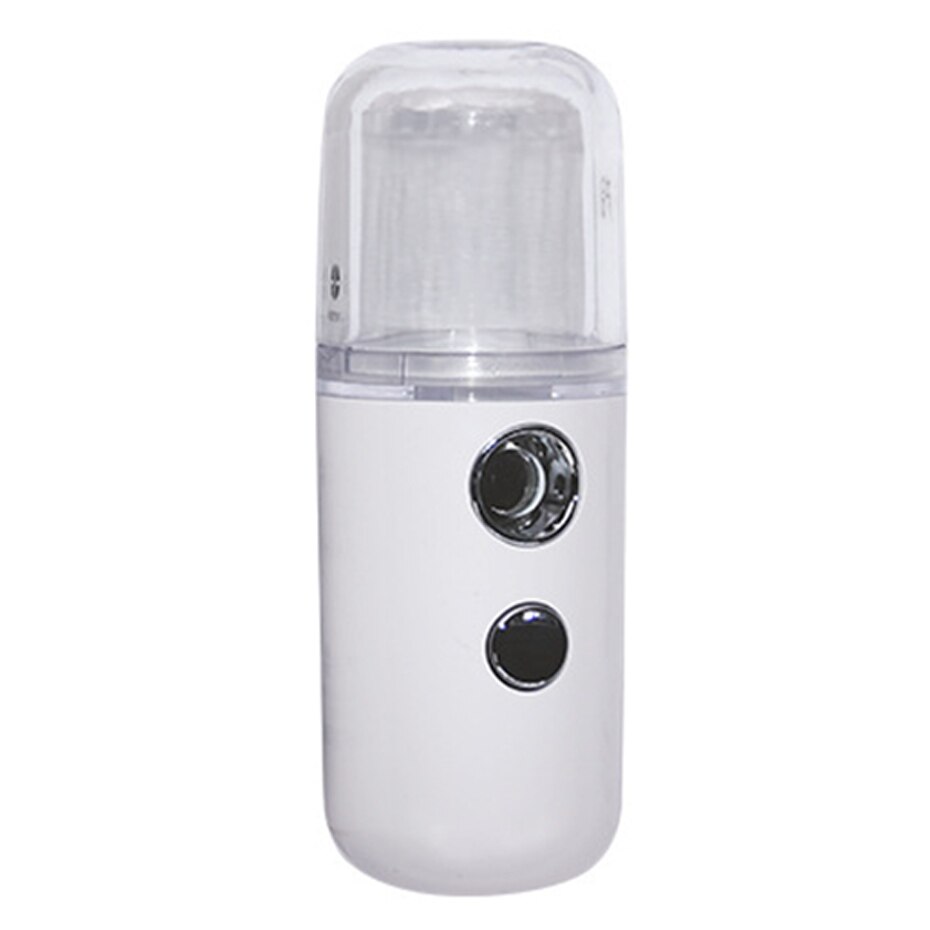 Nano Facial Mister Handy Mist Sprayer for Face Moisturizing Hydrating Mini USB Rechargeable Travel Face Humidifier Atomizer: White