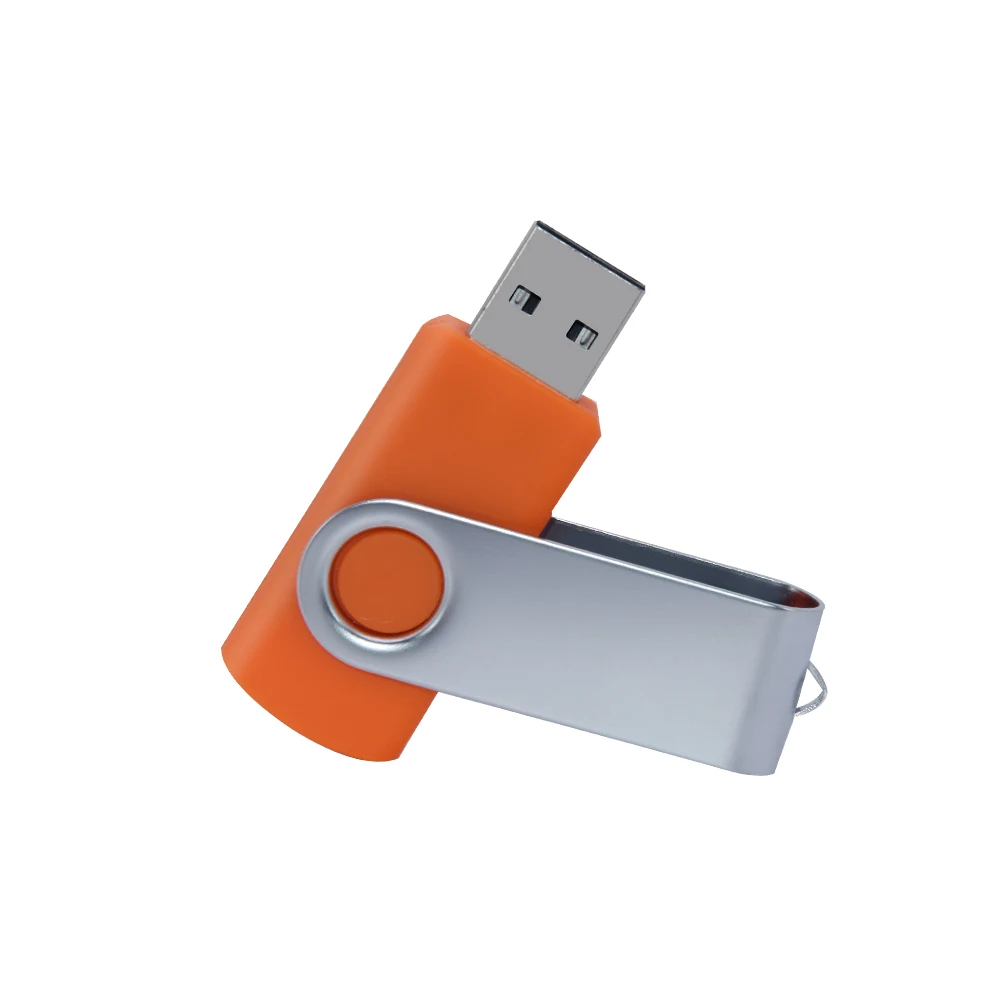 Pendrive giratorio de Metal, de 32GB unidad Flash usb, 16 Giga, 64 128 GB, 2,0: Rosa / 16 GB