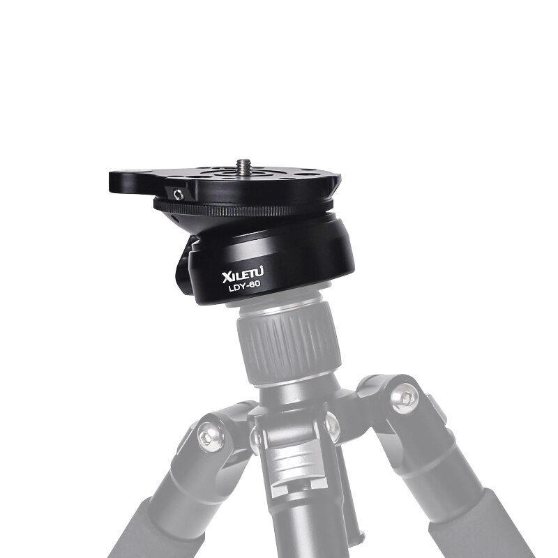 XILETU LDY60 Tripod Head Leveling Base Level Horizontal Adjustment Platform to Tripod Hemisphere aerial photography