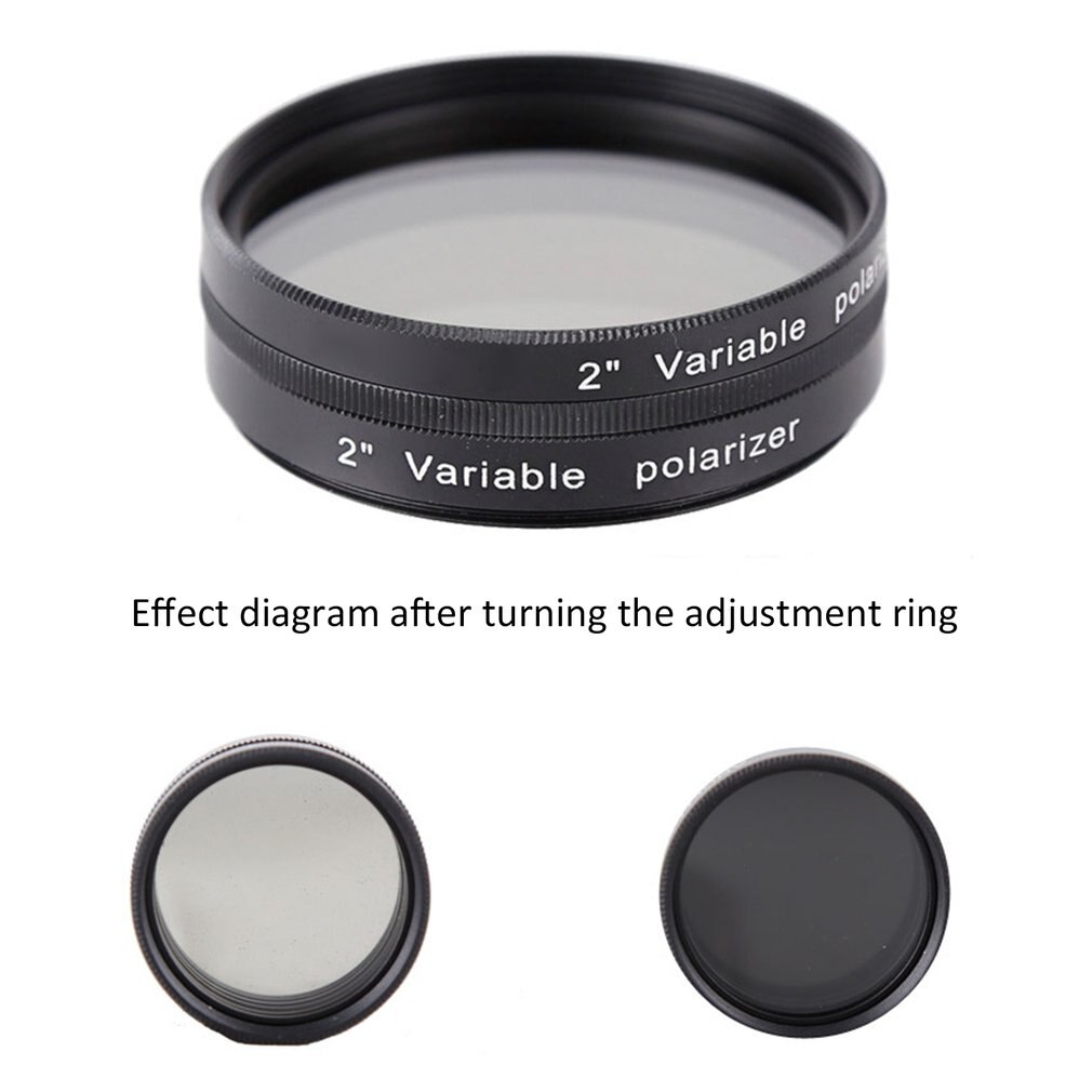 Filtre polarisant Variable pour télescope et oculaire, 1.25, 2 pouces, pour astronomie, monoculaire, excellente , F9147