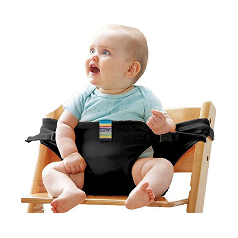 Alwaysme baby spædbarn børn højstole sikkerhedssele polstring sele spisestol sikkerhedssele sele sikkerhedssele sikkerhedssele: Sort