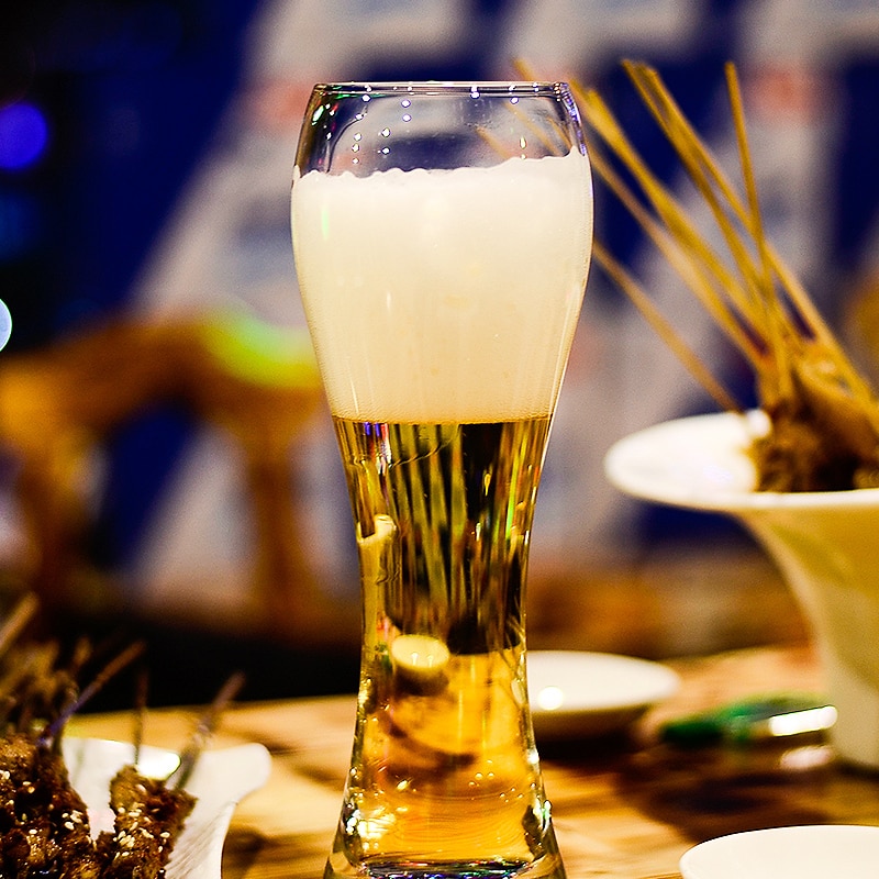 2 stk europæisk ølglas blyfri krystalglas stort vinglas whiskyglas husholdningsfest bryllupsdrinkware
