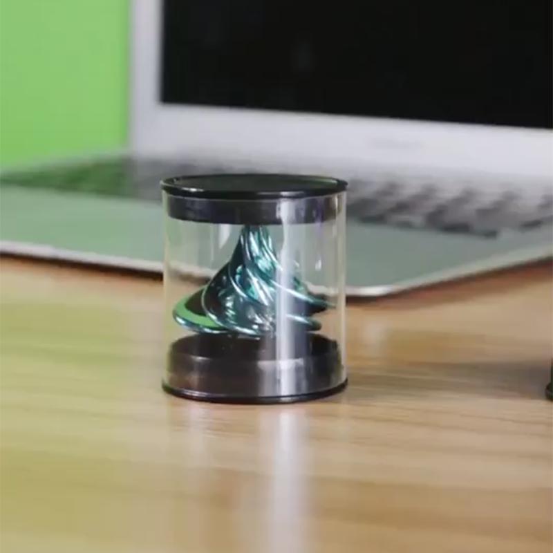Giroscopio neumático 3D, juguete de aleación multicolor, viento que sopla, artefacto giratorio de descompresión superior, herramientas de alivio de presión