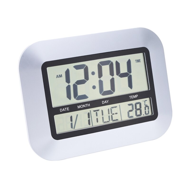 Electronic Perpetual Calendar Alarm Clock Temperature Digital Display Hanging