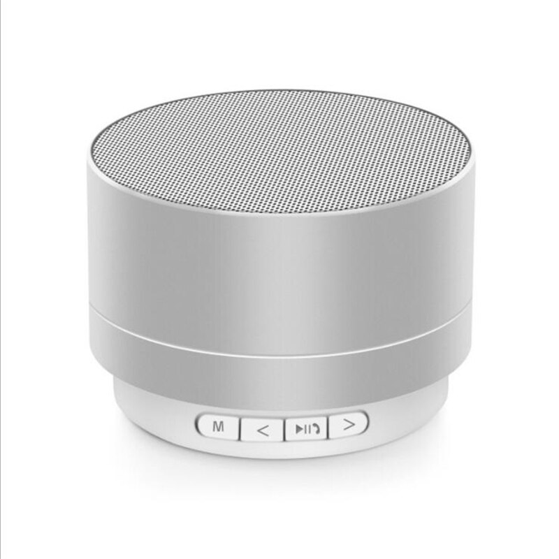 A10 Wireless Bluetooth altoparlante blocco e carico Spray telefono cellulare scheda portatile Mini altoparlante collezione di trasmissione allarme: A10 Silver gray