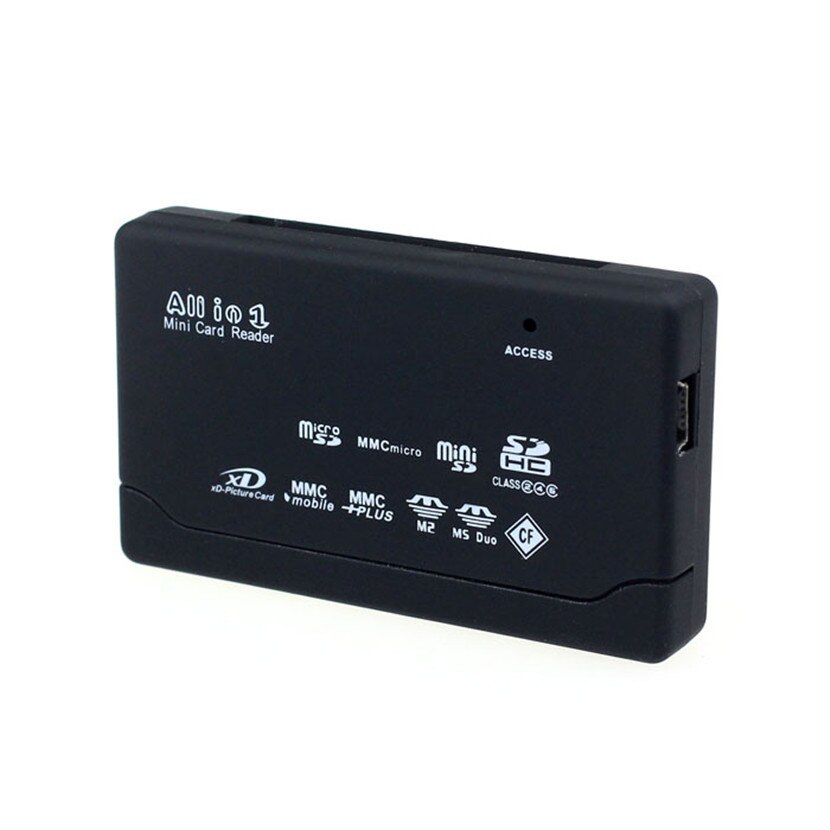 Alt-i-ett kortleser universal  m2 xd cf micro sd kortleser usb 2.0 høyhastighets minnekortleser