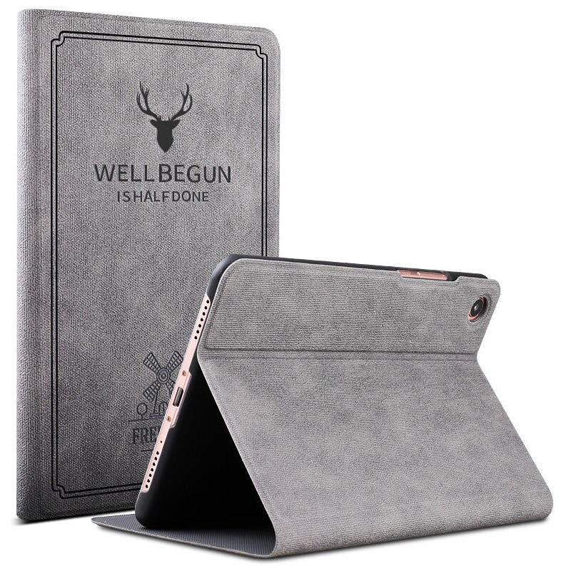 Para Xiaomi Mi Pad 4 8,0 Tablet Funda Ultra ajustado Retro plegable Flip Stand de cuero de la PU cubierta inteligente para Xiaomi MiPad 4 8