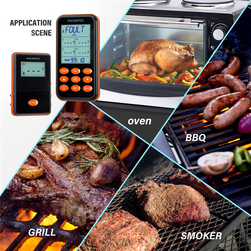 Inkbird Voedsel Koken Oven Vlees BBQ Rvs Probe voor Draadloze BBQ Thermometer Oven Vlees Probe Alleen voor IRF-4S 1 STUKS