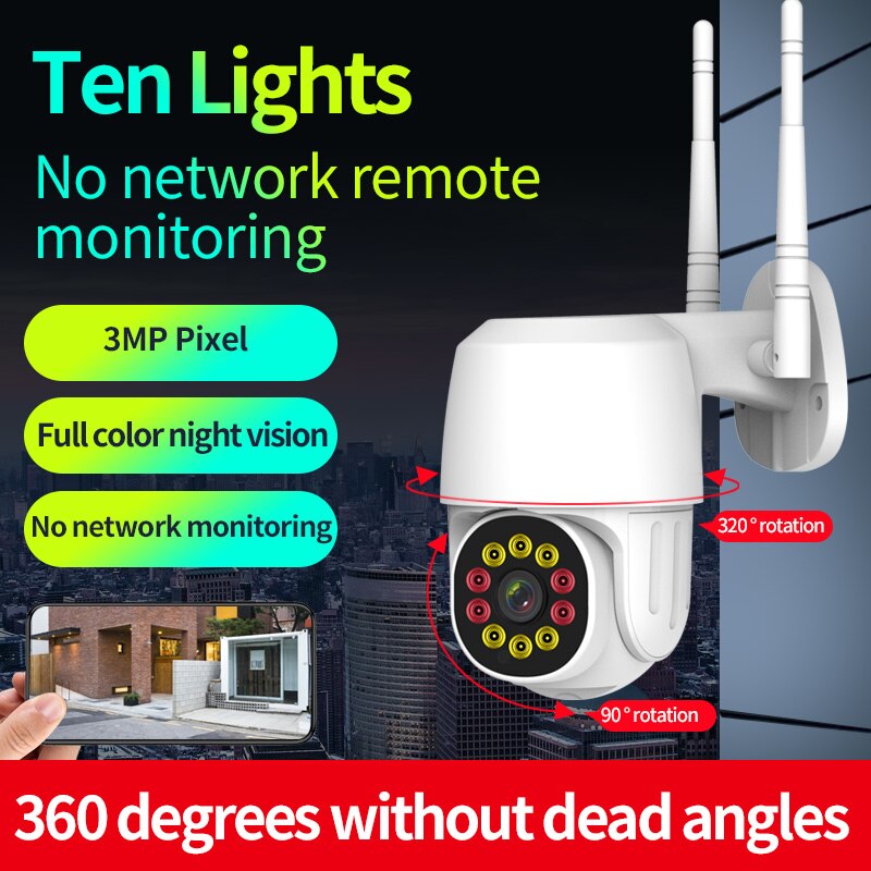 US/EU/UK 1080P WIFI IP Camera Wireless Outdoor CCTV Smart Home Security IR Cam Remote Control Of Smart Devices PC