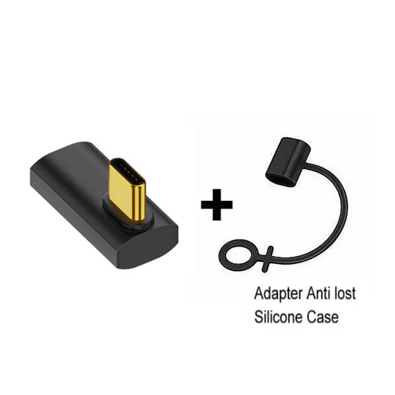 USB4.0 40Gbps OTG C-type 90 degree Adapter 100W 5A USB C to Type C Fast Charging Converter USB C Data Adapter For Macbook 8K60HZ: Złota