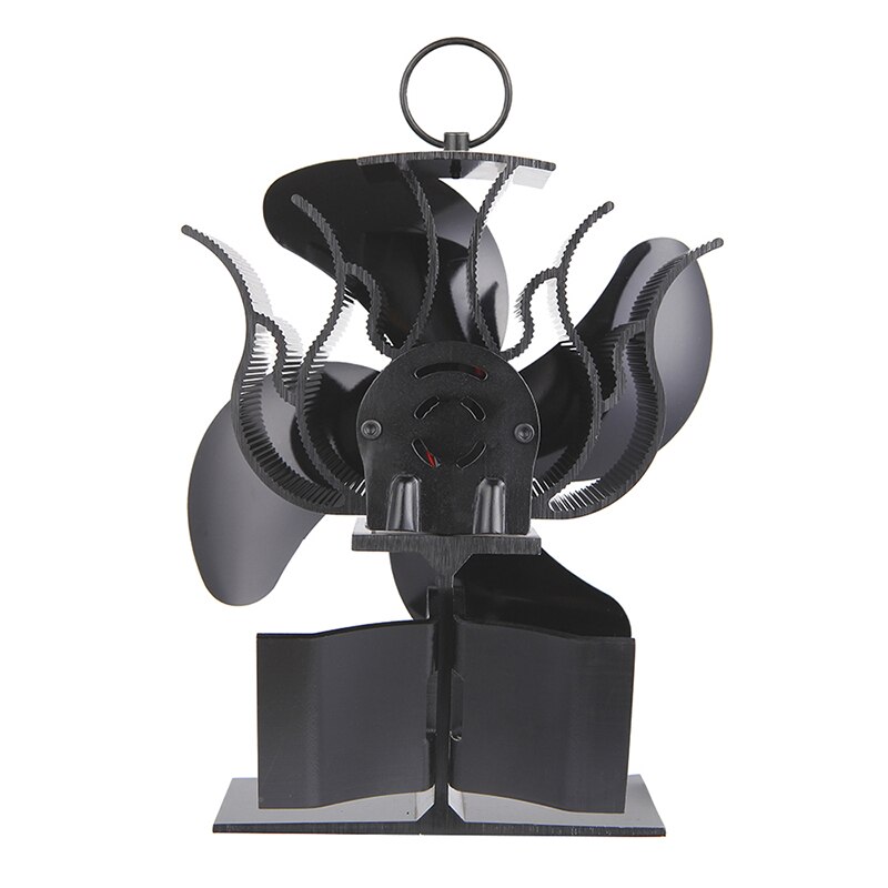 Premium Fireplace Thermodynamic Fan Alumina Fan Blade Ultra Quiet Warm Fireplace Fan Thermal Power Fan 4-Blade Stove Fan