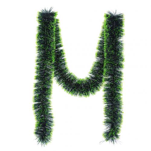 Gratis shippimh 200cm julesløjfer bolde guirlande træ ornament mall bar fest forsyninger: Kranssortgrøn
