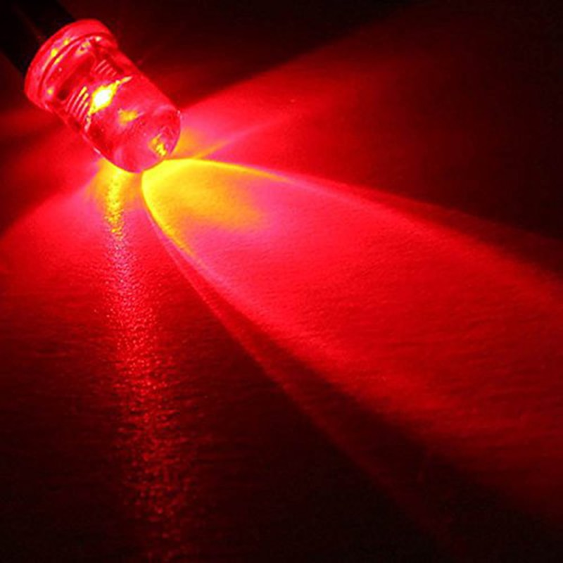 10Pcs Rood Geel Blauw Groen Wit 5Mm Pre-Wired Led Super Bright Water Clear Lamp 5-12V Voorbekabeld Led Multicolor