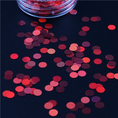 1 Doos 3Mm Dot Nail Pailletten Flakies Ronde Kleurrijke Nagels Flakies Paillette Accessoires 3D Nail Art Decoratie In Doos: lb300 10ml