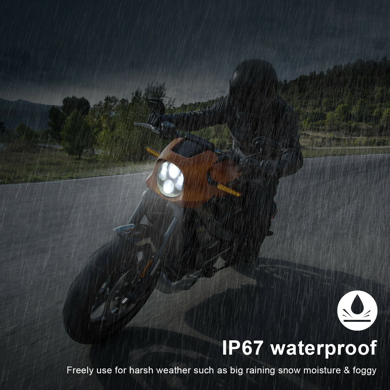 1X5 3/4 "5.75 Inch Ronde Led Koplamp Voor Motor 2006 - Vrscd Vrscdx