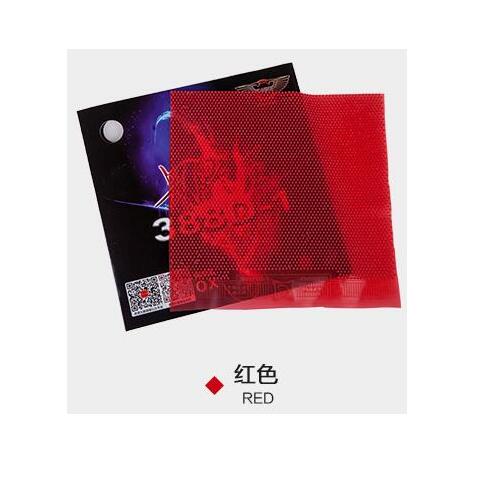 Dawei 388D-1 (Quattro) długie pestki-na zewnątrz tenis stołowy guma bez gąbki (warstwa wierzchnia, wół): czerwony bez Sponge