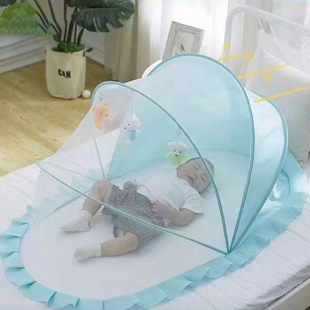 Screen Tent Folding Baby Crib Mosquitoes Net Breathable Soft Infant Mosquito Net Bed Convenient Portable Mesh Sleeping Net Home