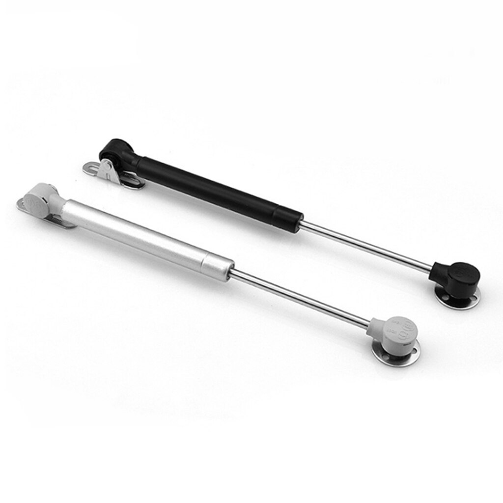 Lift Up Lid Support Door Stay Piston Hinge Kitchen Cupboard Cabinet - silver
