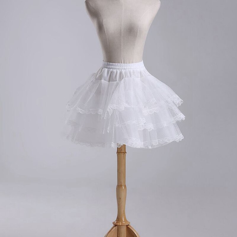 Flower girls Skirt petticoat Lace Edge Baby size Petticoat underskirt Halka pod sukienke Jupon mariage Enaguas de mujer