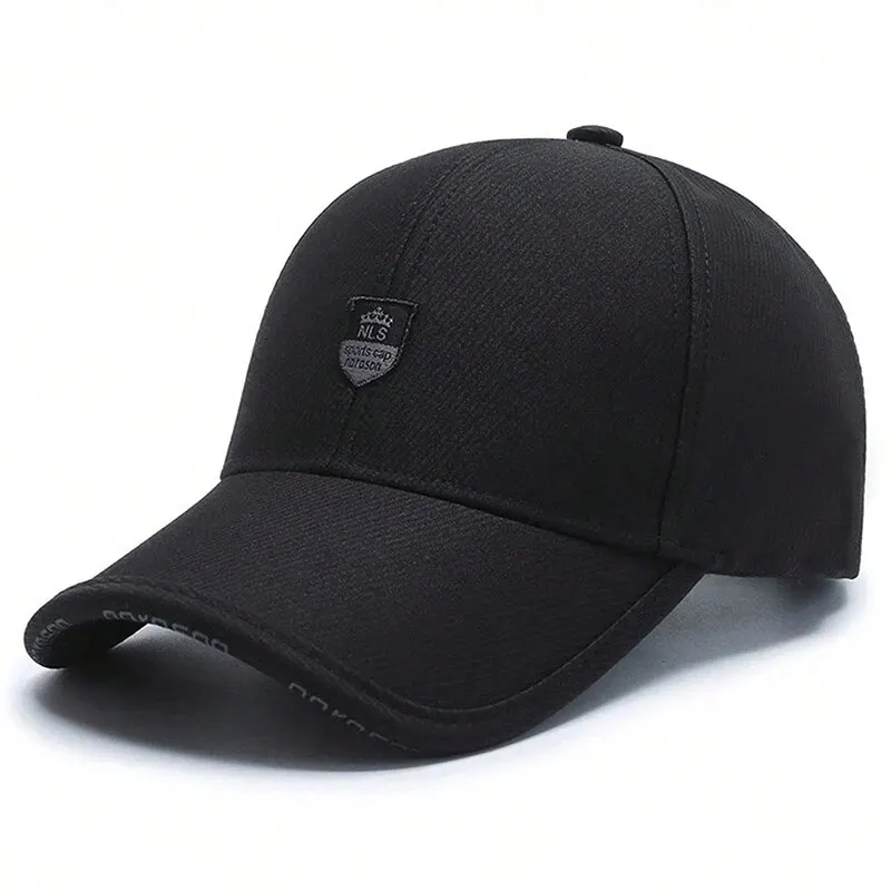 Casquette de Baseball unisexe NLS lettre couronne étiquette printemps automne extérieur réglable chapeaux décontractés chapeau de protection solaire casquette de Baseball pour hommes: WHITE