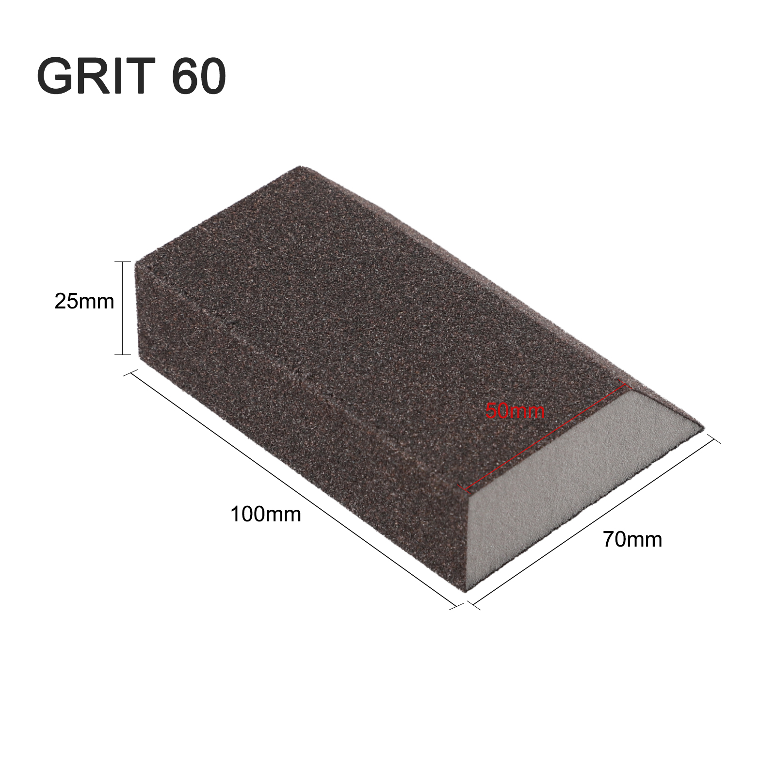 Bloques de lijado de grano 60-220, esponja para moler azulejos de pared, papel de lija, almohadilla de pulido en seco y húmedo, esponjas de limpieza, 1 ud.