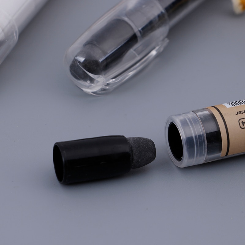 Simple Black White Pencil Shape Erasers Creativity Eraser Pencil School Supplies Painting Office Supplies Study Stationery