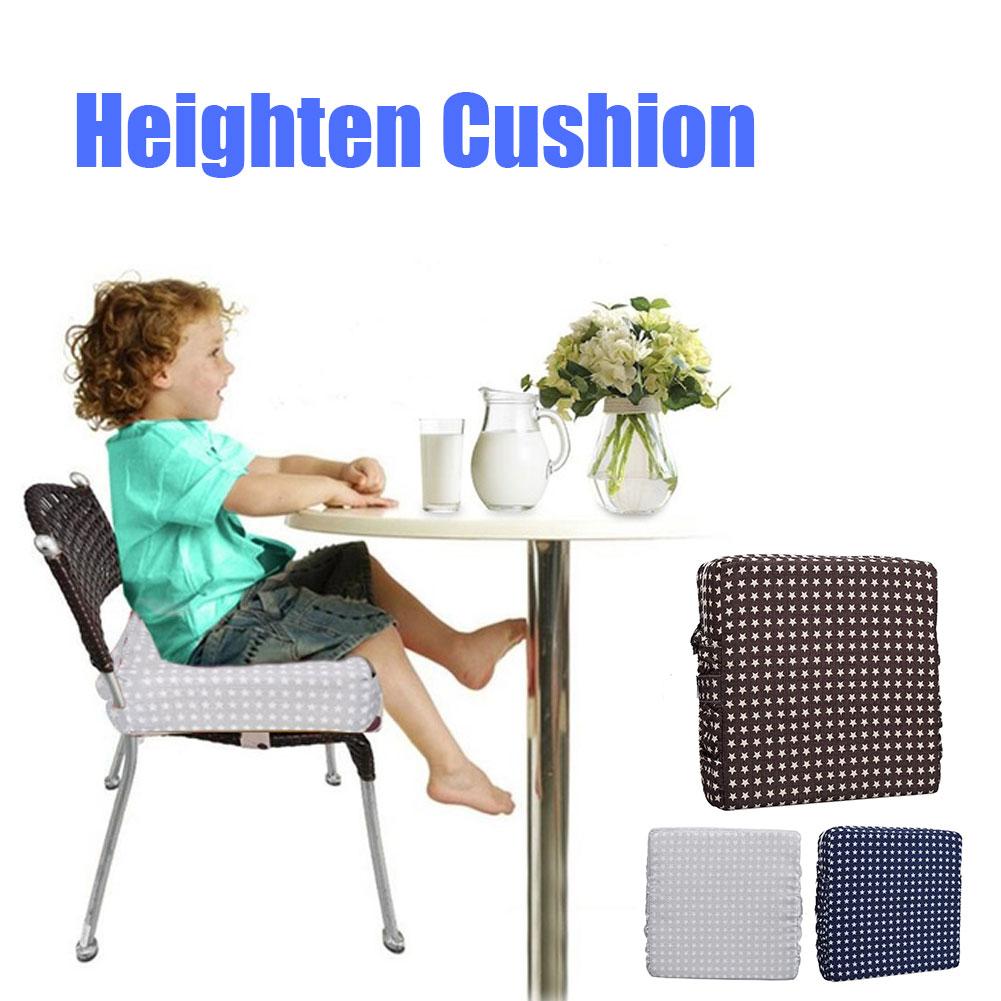 Cojín elevador para silla de Bebé y Niño, almohadilla para asiento de aumento de altura, ajustable, desmontable, de esponja y cuero