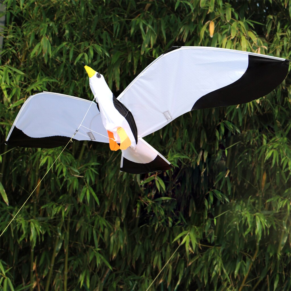 3D Seagull Kite Met Vliegende Gereedschap Voor Kids Volwassenen Voor Park Sport Speelgoed Strand