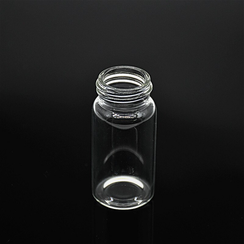 EPA-viales para almacenamiento de muestras, frasco transparente para cromatografía, 20 mL, botella para reactivo, con cubierta de 22mm y Septa 10 / PK