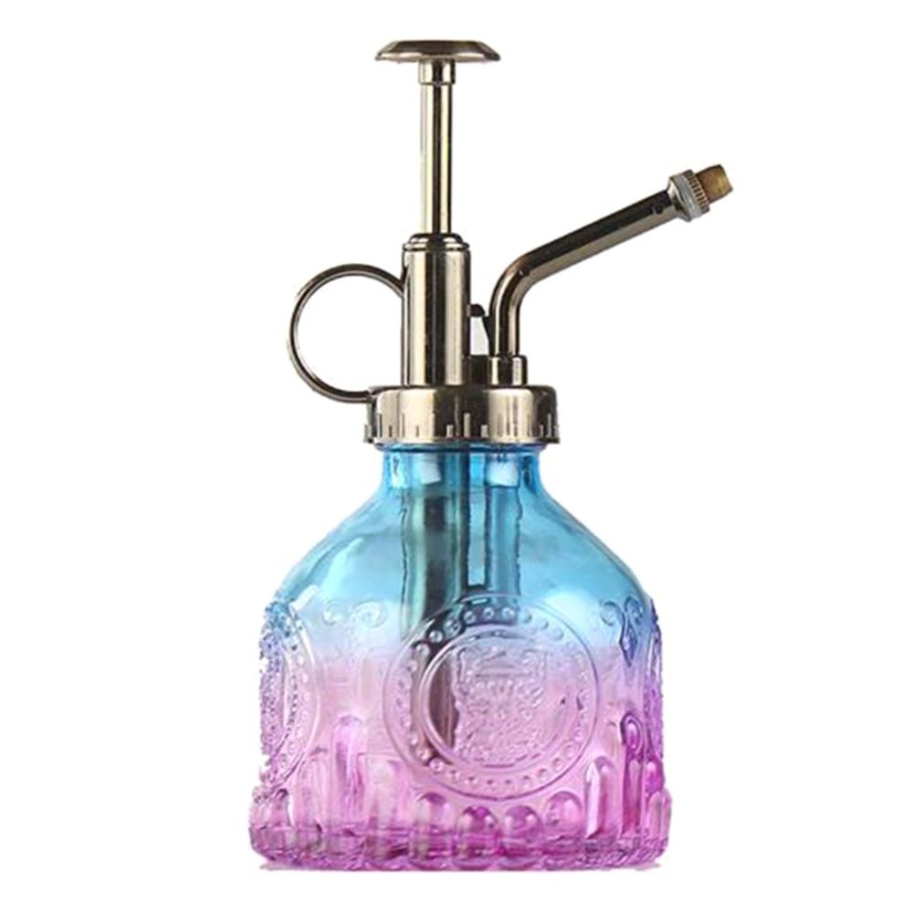 Flower Glass Garden Watering Pot Stainless Steel Watering Pot Gardening Potted Water Cans Sprayer Bottle For Home Garden: C 205ml