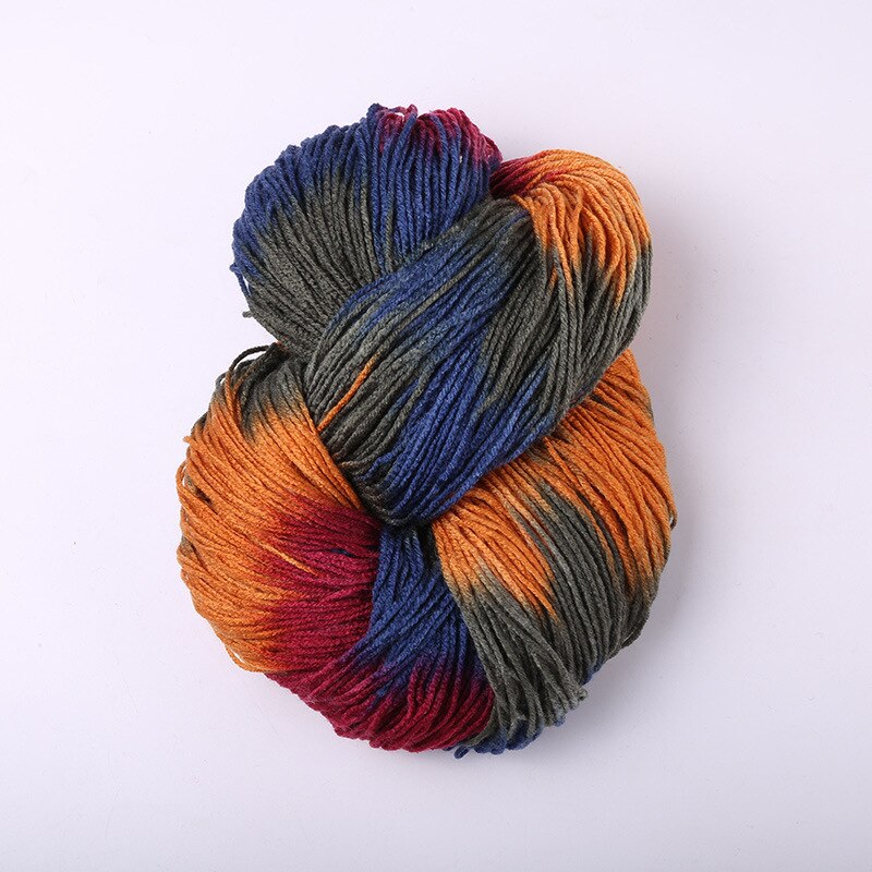 50g 110 Meter Dyed Flashy Chunky Crochet Yarn Colorful Milk Cotton Yarn Baby Sweaters Knitting Mohair Wool Yarn Crochet Needle
