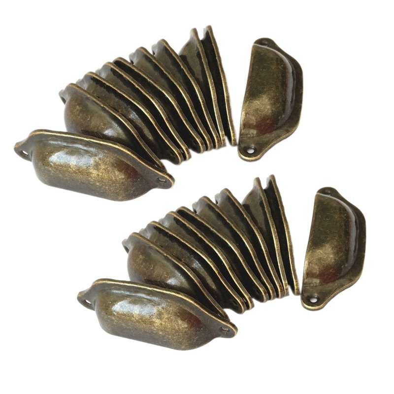 Shell Kast 20 Stuks Vintage Lade Deur Kast Ijzer Shell Cup Ha... – Vicedeal