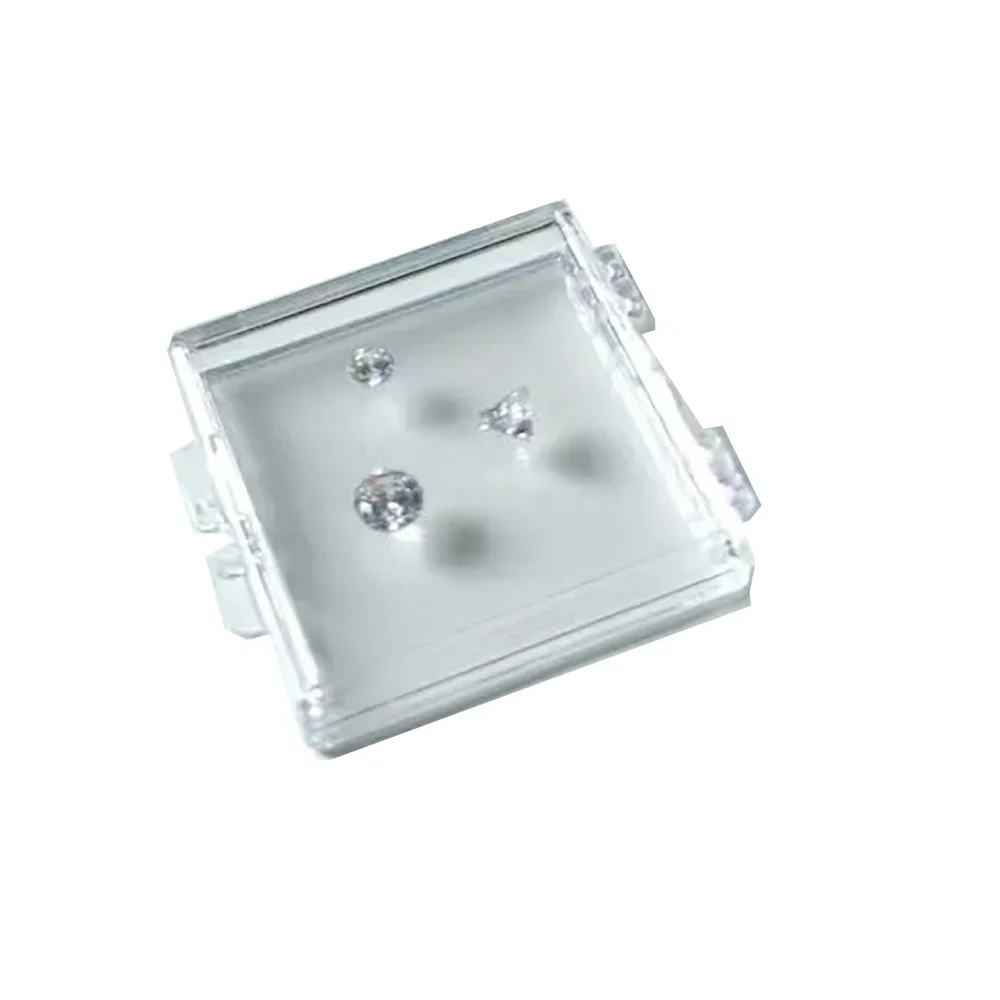 Lose Diamant Schmuck Display Box Edelsteine Stein Lagerung Organizer Klebrige Strass Vitrine Edelstein Verpackung Box Edelstein Box: Black