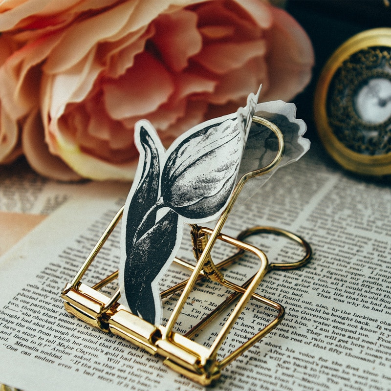 Black Flower Stickers for Scrapbooking DIY Projects/Photo Album/Card Making Crafts