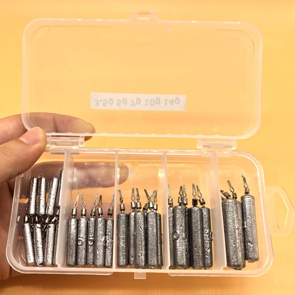 28pcs/box Fishing Lead Sinkers Weights 3.5g 5g 7g 10g 14g Shot Weights Water Droplets Sinker Fishing Accessories For Bass