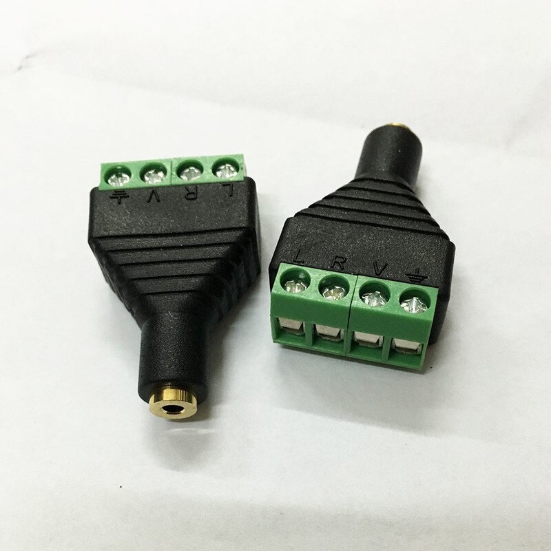1Stck CCTV BNC Stecker DC Energie Stecker 2,5mm 3,5mm Männlich Weiblich Audio- Video Balun System Sicherheit Adapter koax Katze5 RJ45 USB Jack