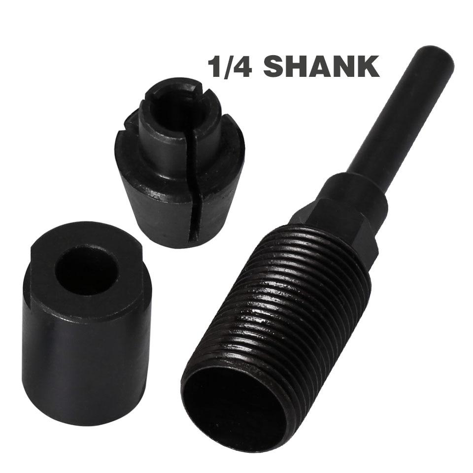 1PC 1/4" 8mm 12mm 1/2"Shank bits Router Collet Extension Engraving machine extension rod