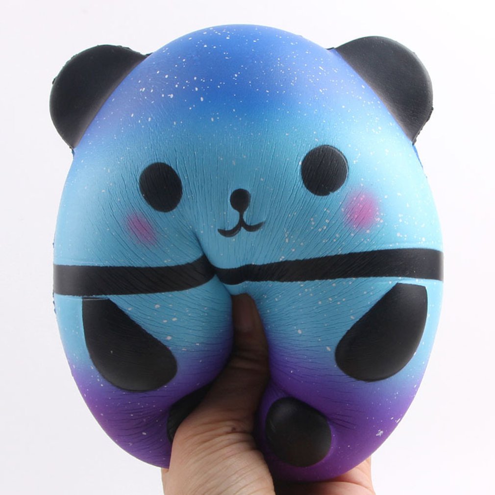 12 centimetri/15 centimetri Grande Formato Panda Uovo Squishy Lento Aumento Cielo Stellato Carino Kawaii Panda Uovo Animali Lo Stress sollievo Giocattolo Per Bambini di Età Regalo di Natale