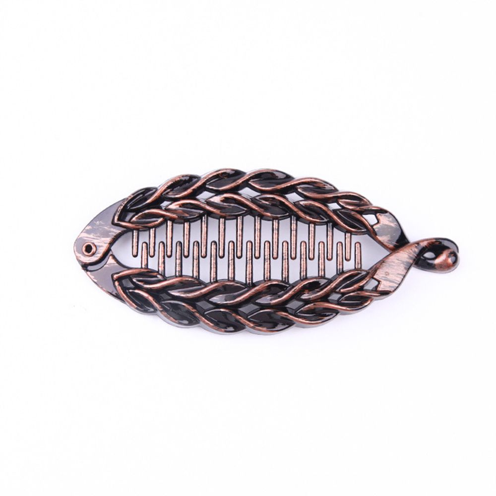 1PC Fish Shape Hair Claws Clips Ponytail Holder for Women Girls Banana Clips Crabs Black Hair Styling Accessories