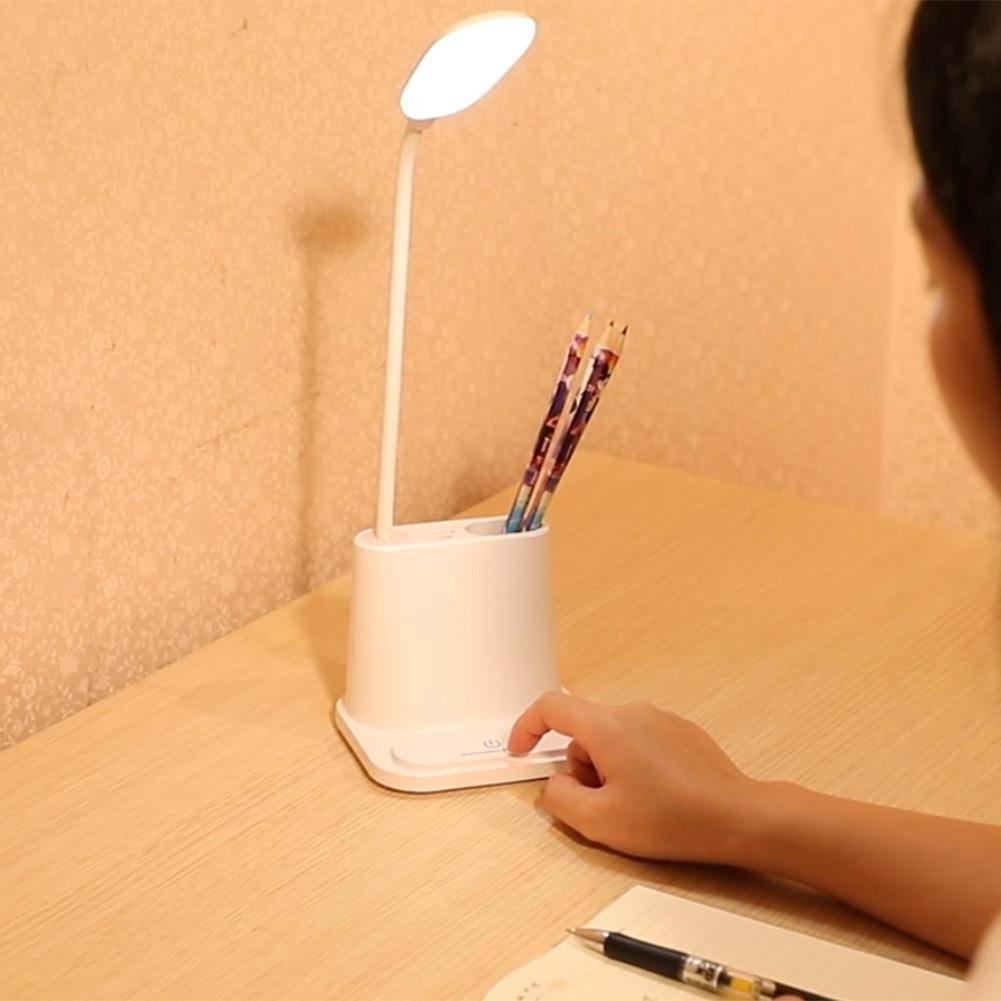 Lampe de bureau tactile avec chargeur USB pour le séjour ou la chambre, avec variateur de lumière, idéal pour la lecture ou l'étude, convient aux enfants