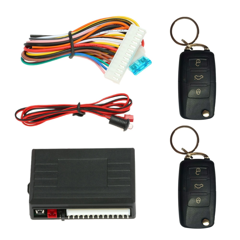 Auto Car Keyless Entry Door Lock Locking System Remote Central Control Locking with LED Indicate Light for VW Volkswagen POLO