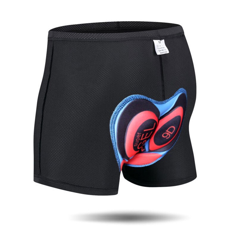 Fietsbroek Met Zachte Pad Unisex Fiets Comfortabel Ondergoed Silicagel Padded Fiets Korte Broek 6 Size Shorts: 9D / XXL