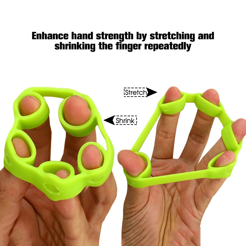 3 Niveaus Vinger Hand Grip Expander Oefening Grips Krachttraining Weerstand Siliconen Ring Grijper Voor Fitness Vinger Praktijk